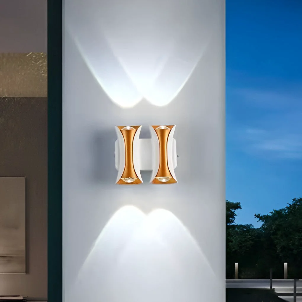 Selected Waterproof Up and Down Lights LED Modern Outdoor Wall Sconce Lighting Top-Quality