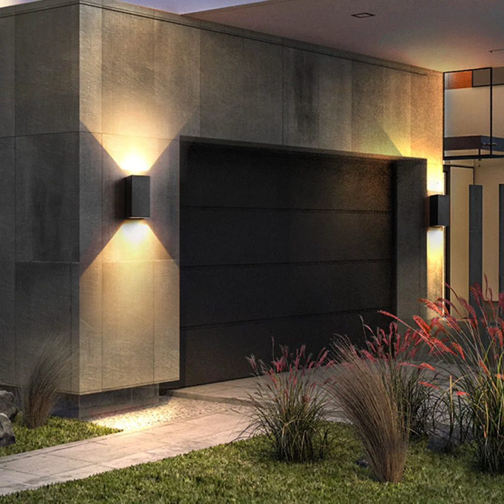 Detailed Two Light Effect Optional Waterproof LED Wall Light for Outdoor Villa Courtyard Official