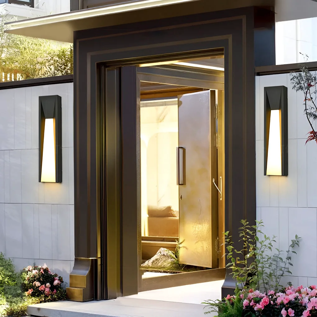 Luxury Rectangle 20W LED Waterproof Modern Wall Sconces Lighting Wall Lights Fixture Refined