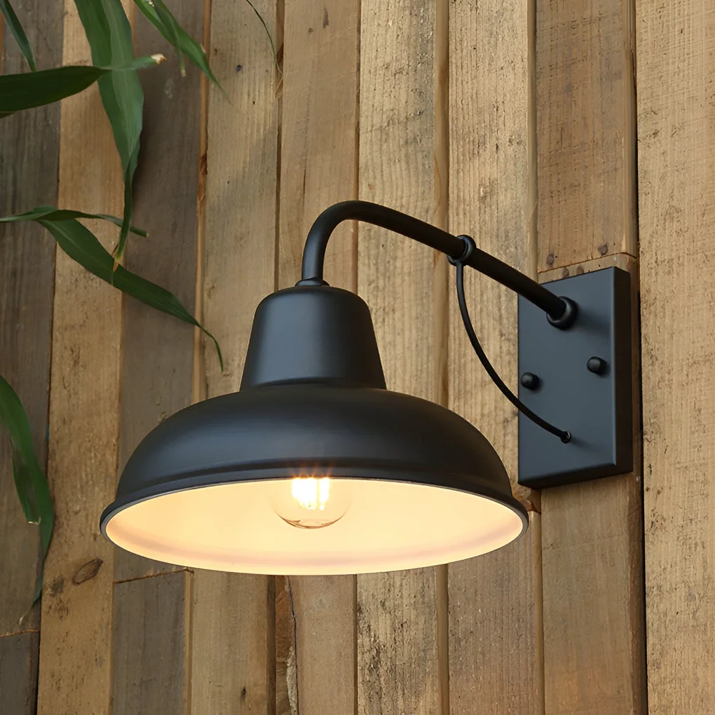 Contemporary Vintage Trumpet Shaped LED Waterproof Retro Outdoor Wall Lights Wall Lamp Traditional