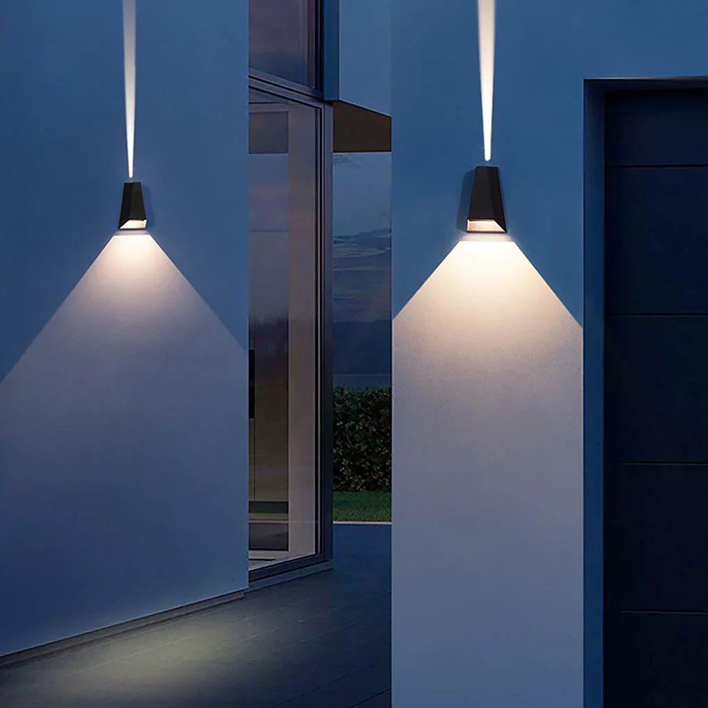 Enhanced Up and Dwon Lighting LED Waterproof Black Creative Modern Porch Lights Next-Generation