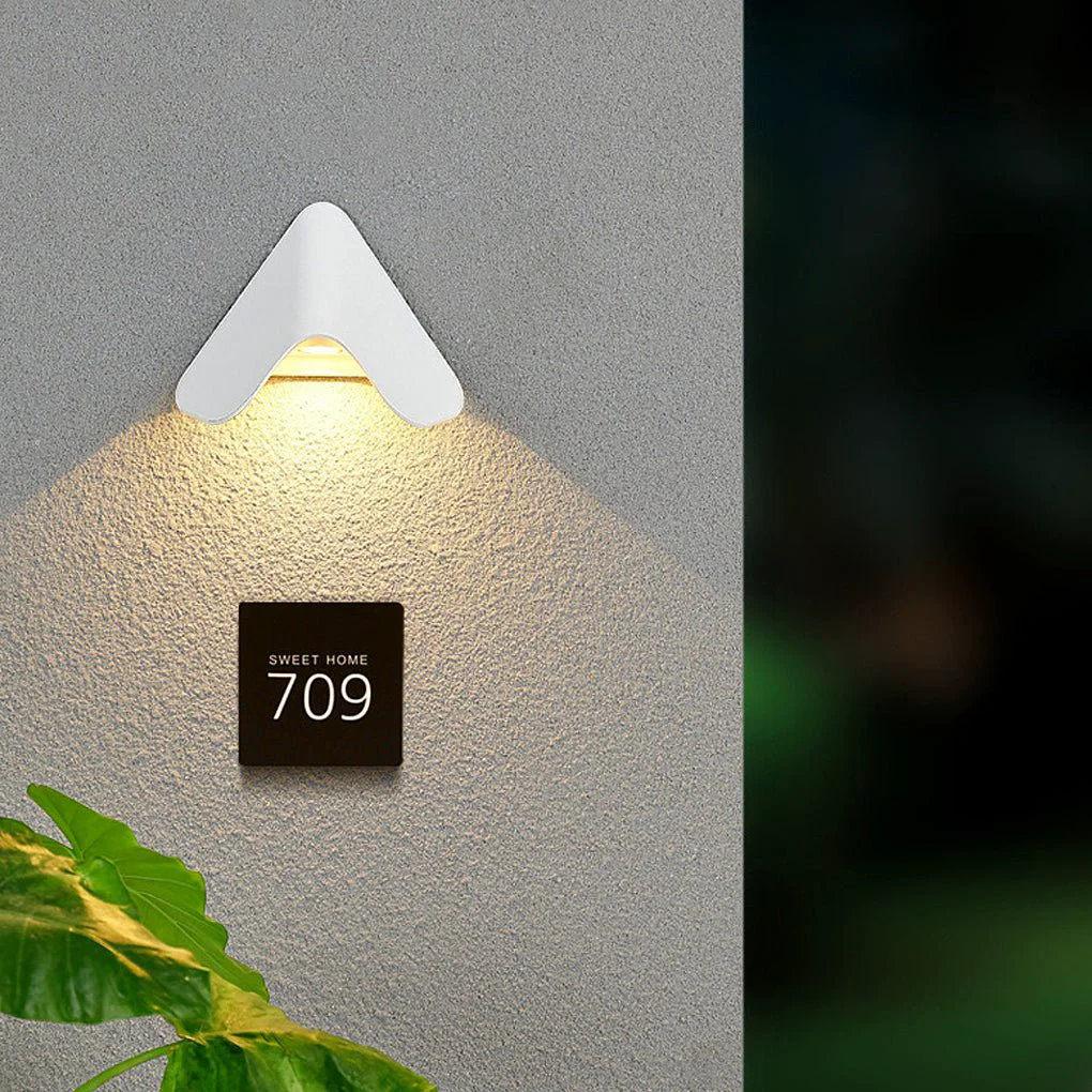 Exceptional Creative Modern Wall Sconces LED Doorplate Lamp Waterproof Wall Lights Fixture Indoor Outdoor Next-Generation