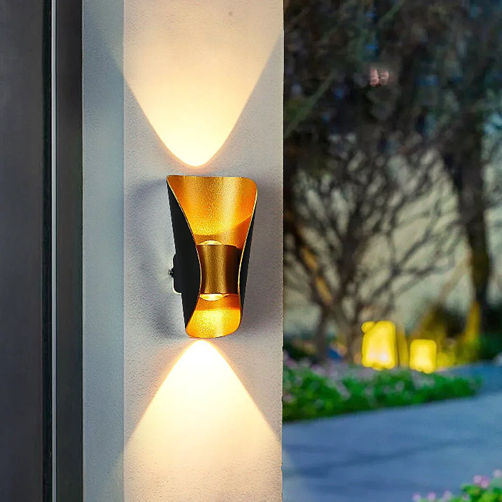 Flexible Unique Creative Up and Down Lights Outdoor Wall Lights Waterproof Wall Sconces Wall Lamp Eco-Friendly