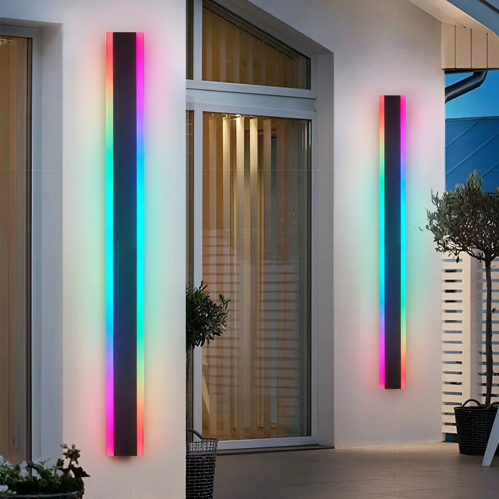 Quality Long Strip Waterproof LED RGB Multi Color Modern Outdoor Sconces High-Grade