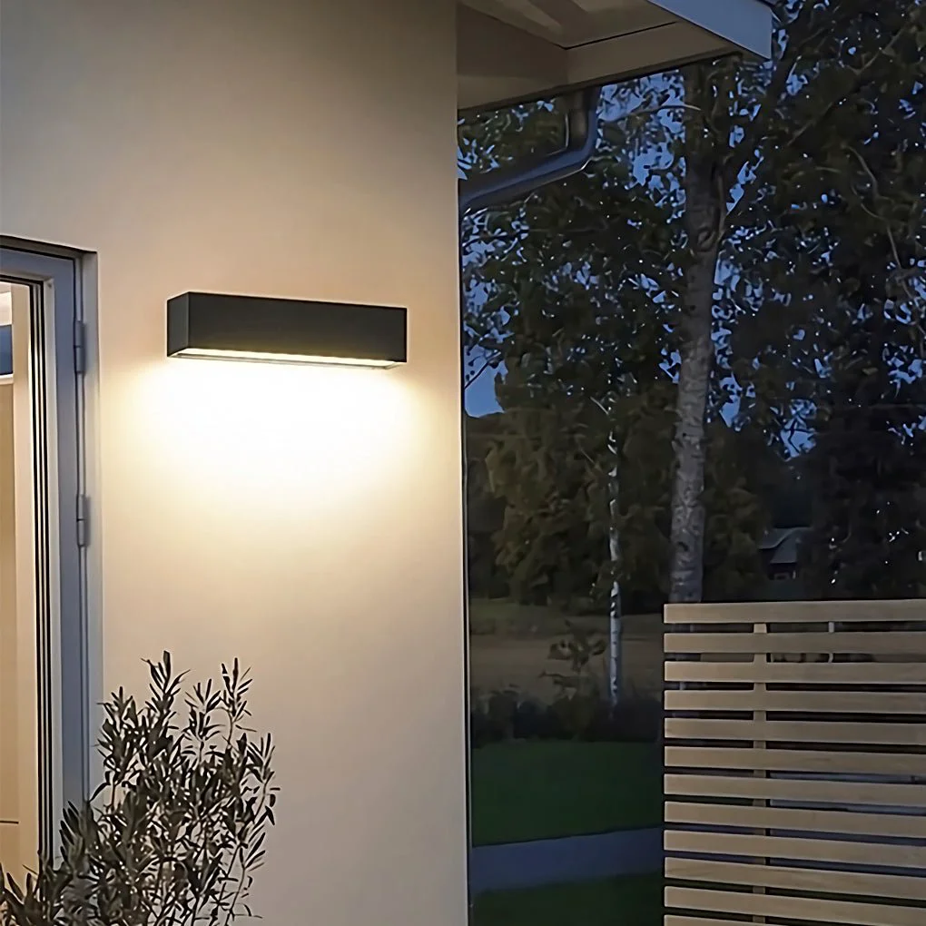 Reliable Minimalist Rectangle Outdoor Waterproof Villa Courtyard Garden LED Wall Lamp Carefully Designed