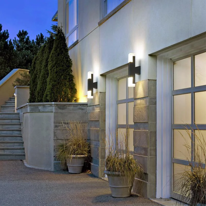 Premium Material Square Up and Down Lighting LED Waterproof Modern Outdoor Wall Lights User-Friendly