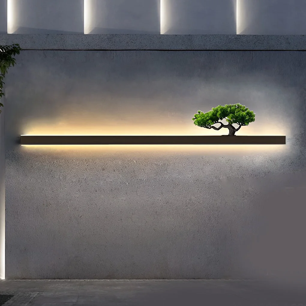 Fine Waterproof Strip Landscape Decorative Modern Outdoor Wall Lights Sconces User-Friendly