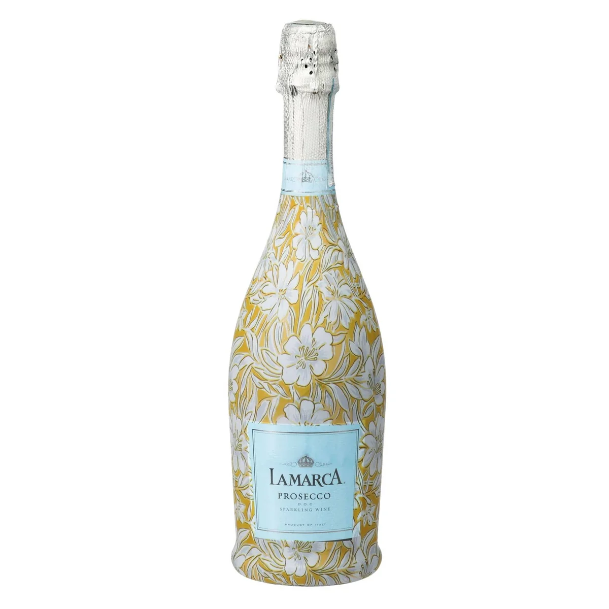 Original Grandmillennial Gold Flower Prosecco Bottle Wrap Environmentally Friendly