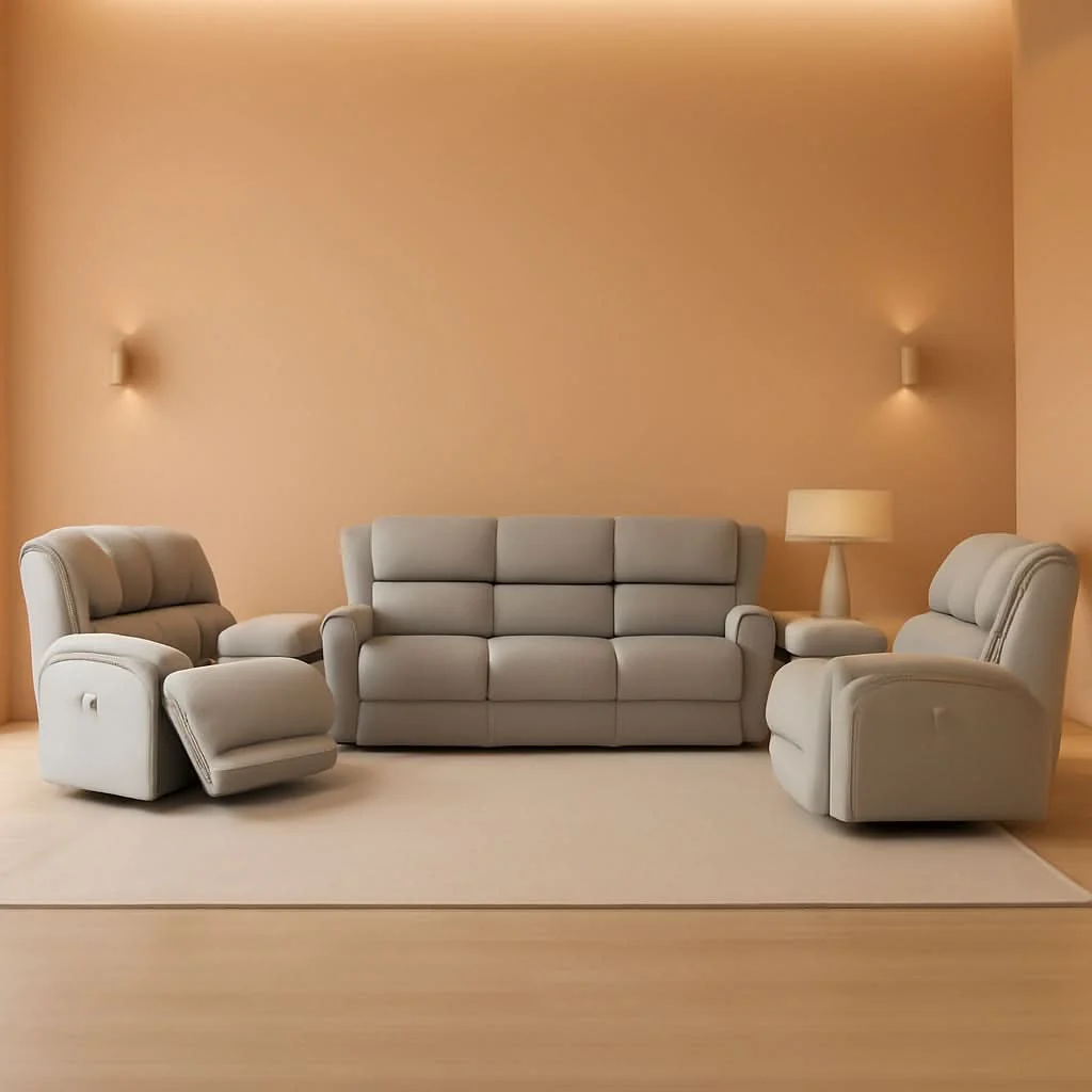 Unique Landwood 3 Piece Power Reclining Living Room Set Gray Fashionable