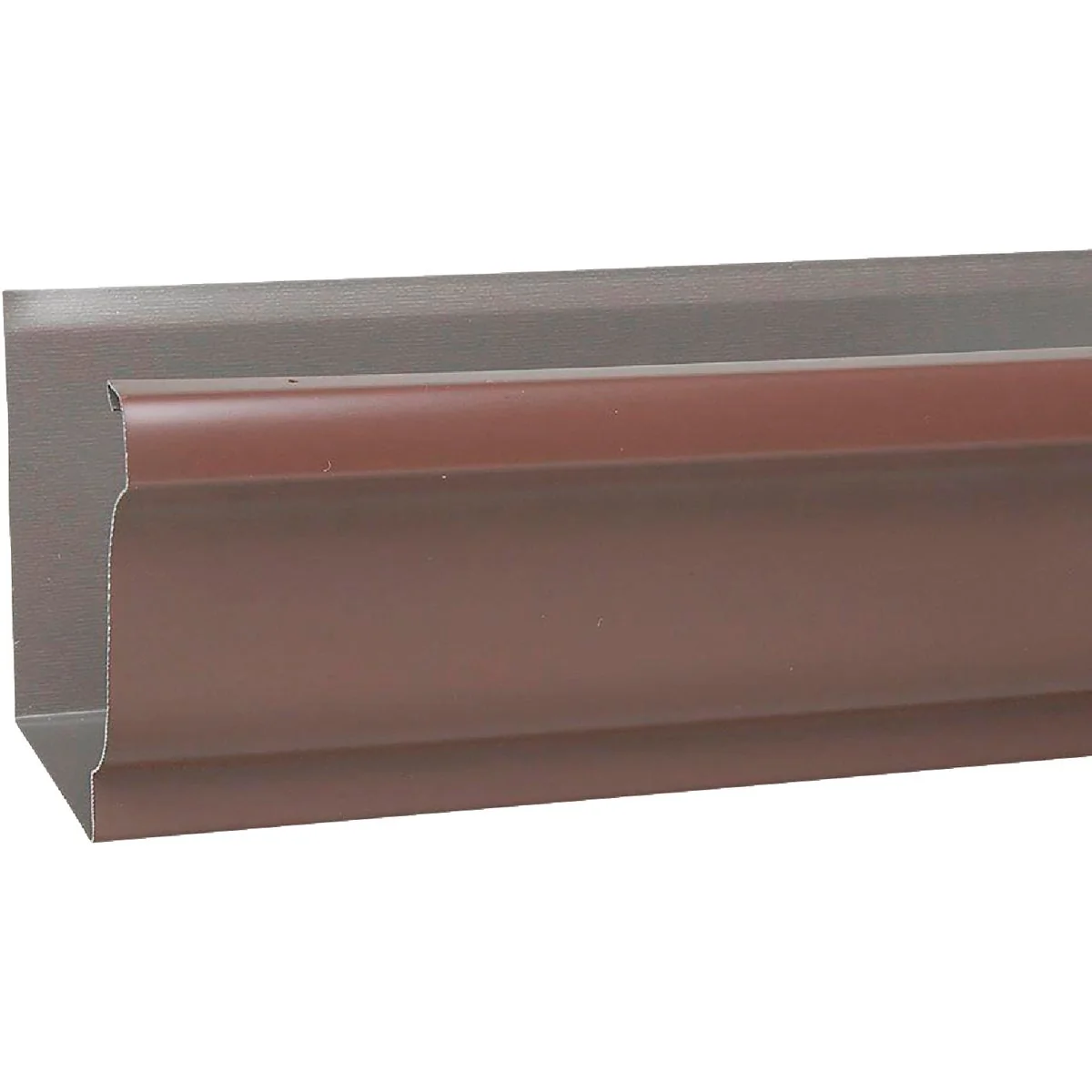 Powerful Spectra Metals 5 In. x 10 Ft. K-Style Brown High Tensile Aluminum Gutter Modern