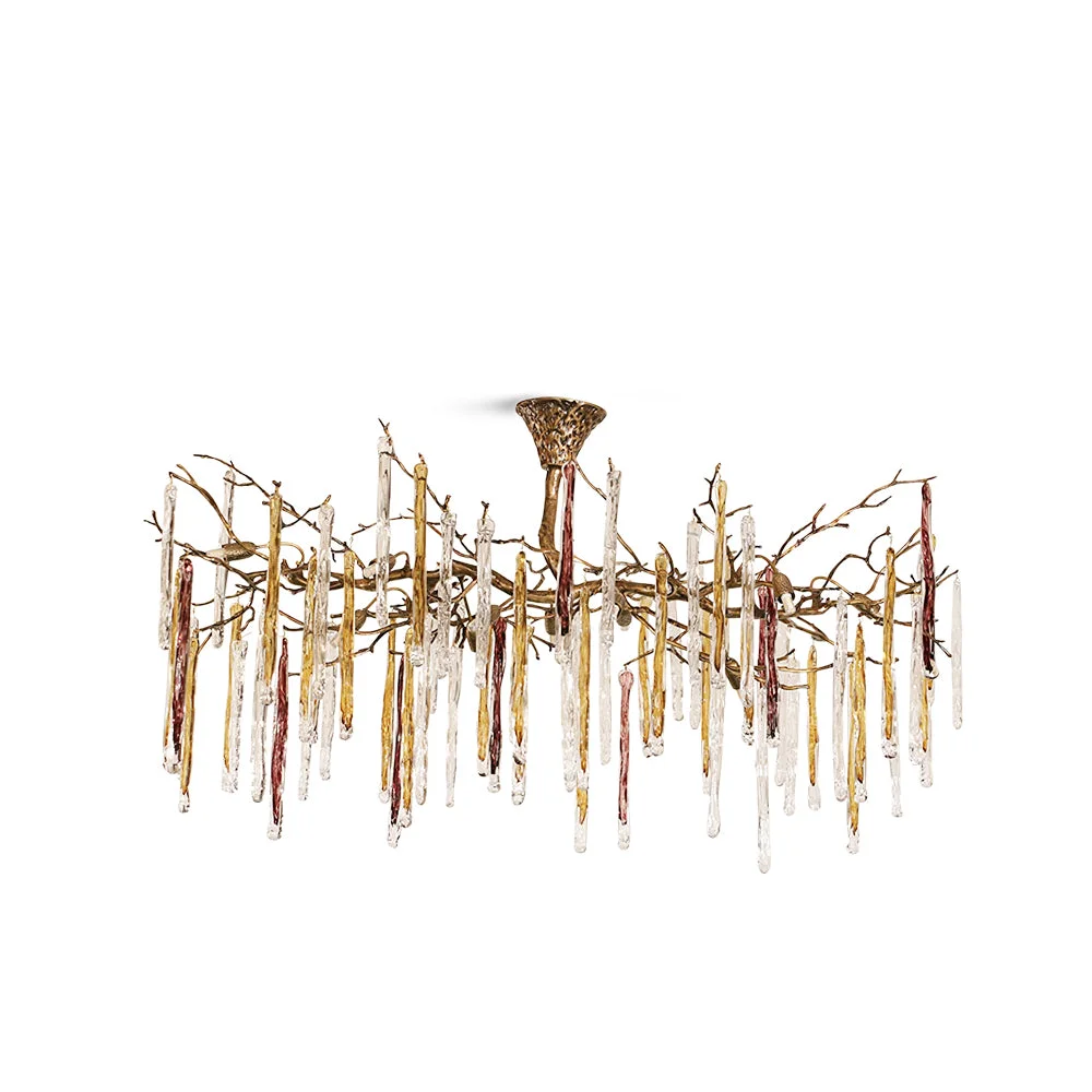 Classic Glamour Dripstone Chandelier Detailed