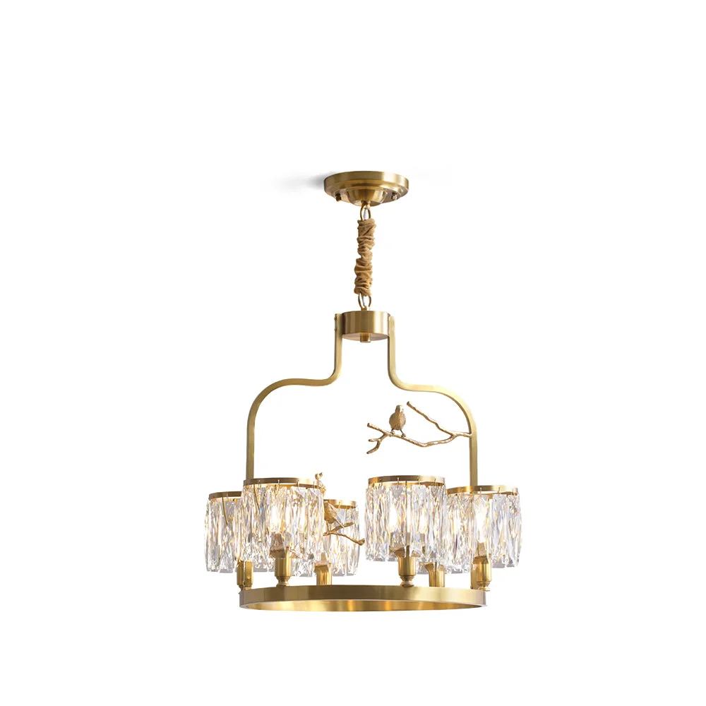 Consistent Crystal Bird Chandelier Fine