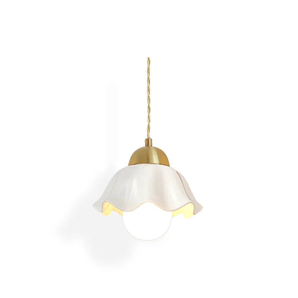 Reliable Ceramics Floral Pendant Light Innovative