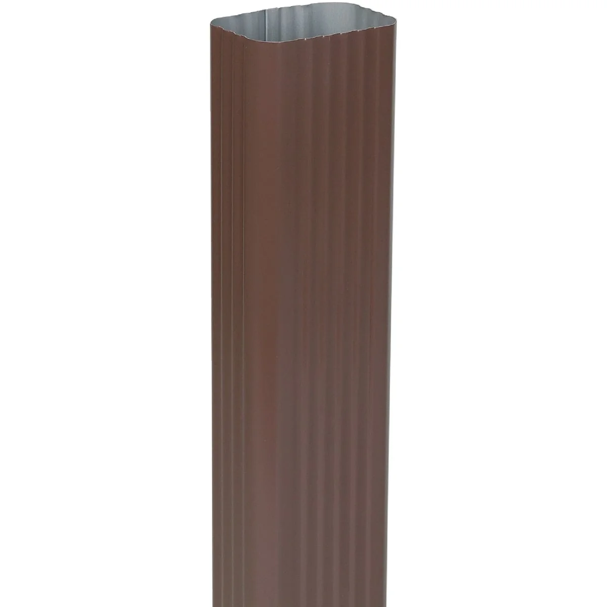 Flexible Spectra Metals 2 In. x 3 In. Brown Aluminum Downspout Comfortable
