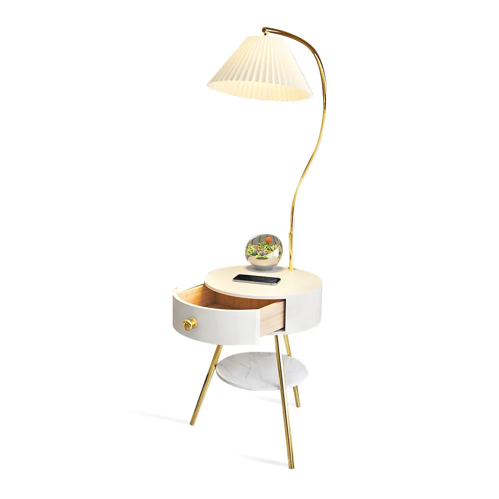 Versatile Pleated Drawer Floor Light Luxury