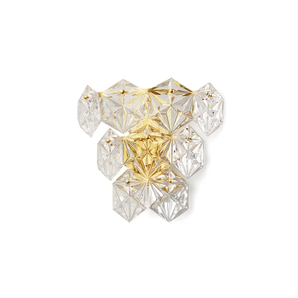 Proven Snowflake Glass Wall Lamp Detailed