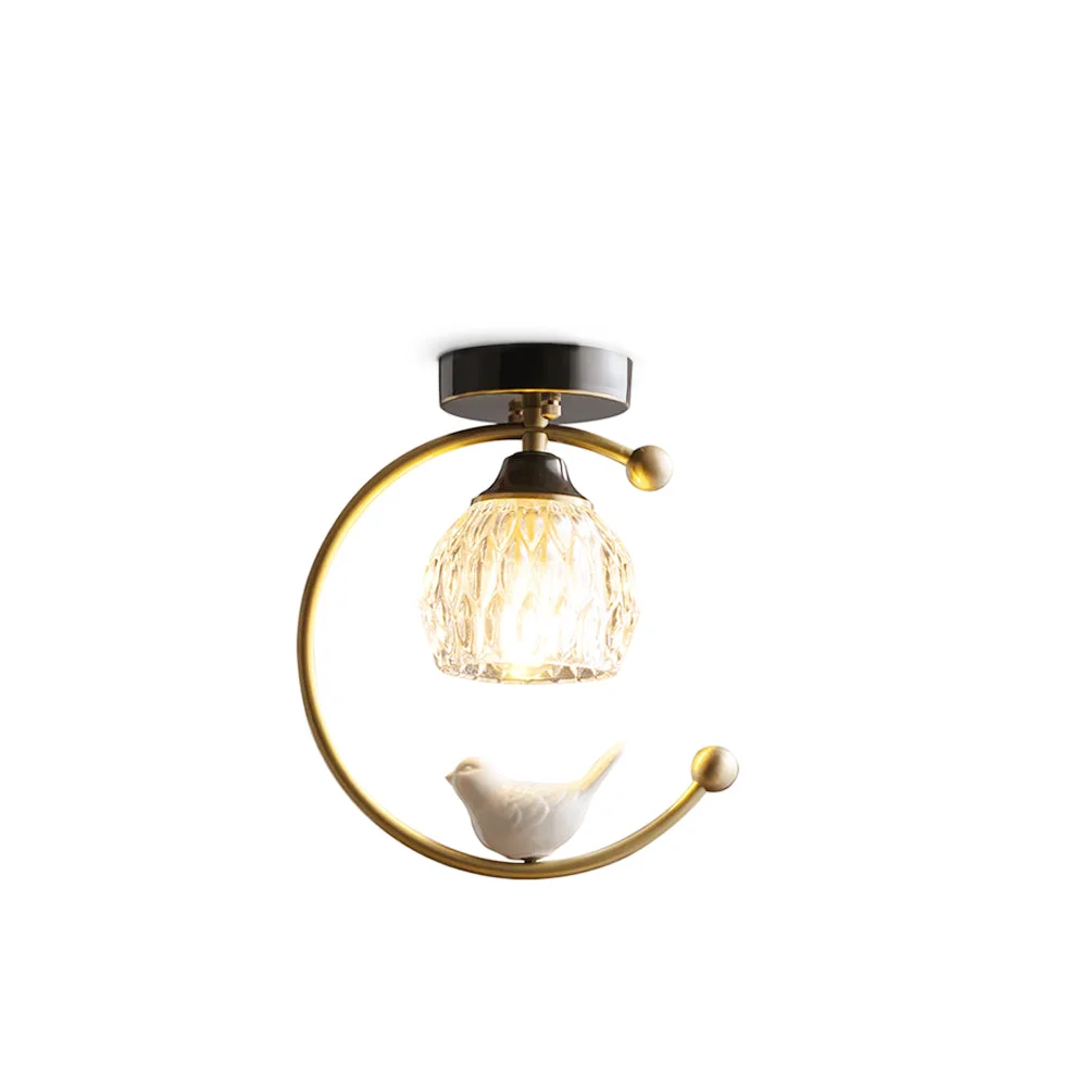 Premium Ceramic Bird Ceiling Lamp Breathable