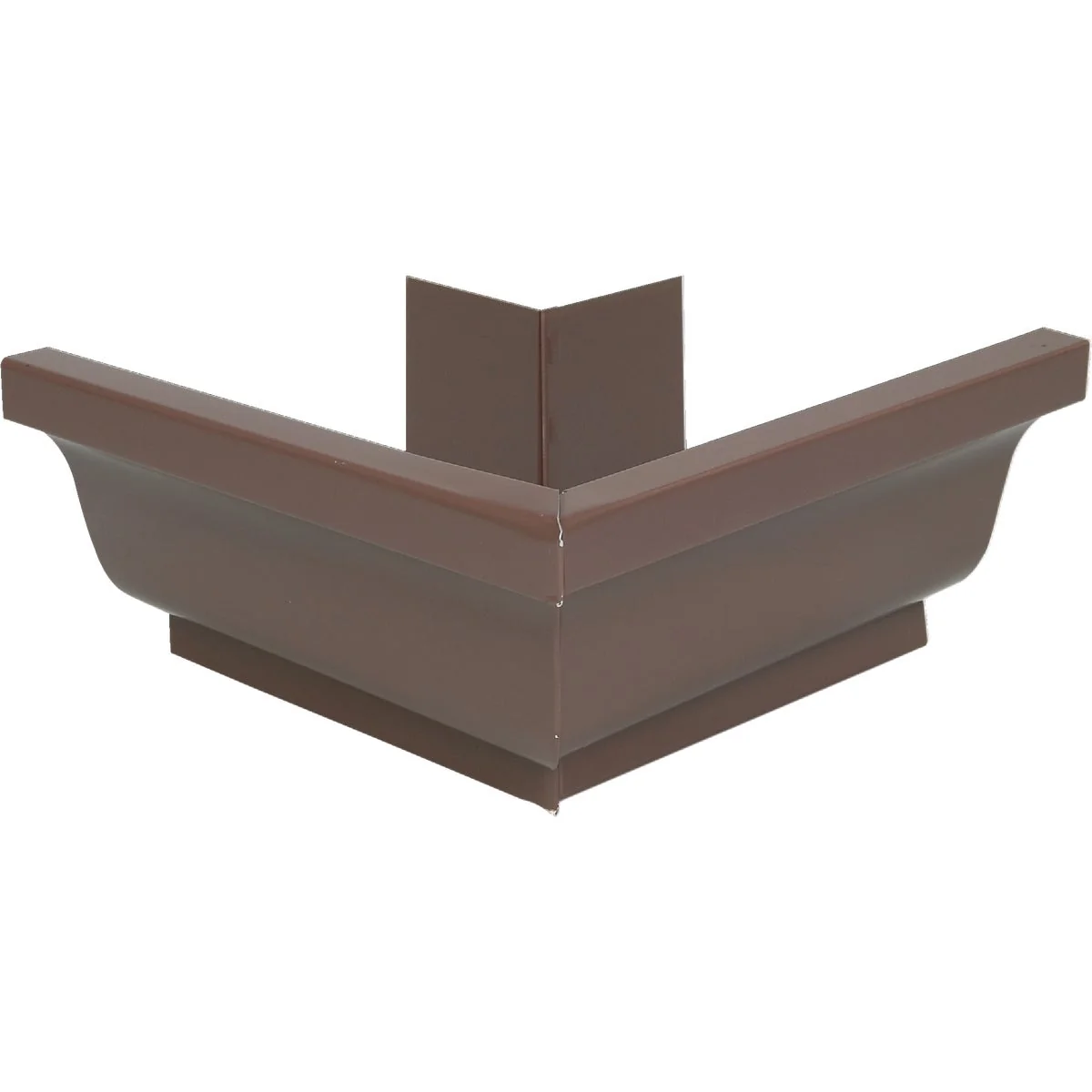 Safe Spectra Metals 5 In. Aluminum Brown Mitre Gutter Outside Corner Unique