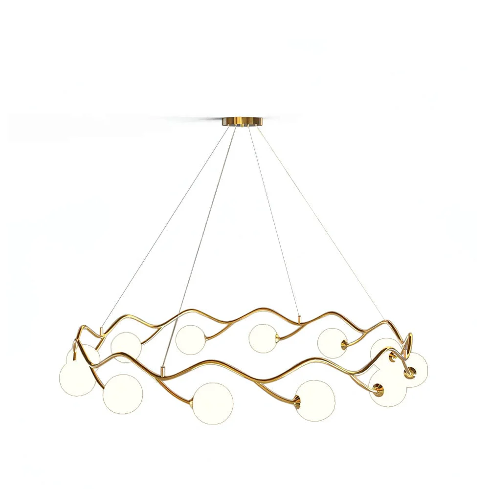 Next-Generation Circular Wave Chandelier Reliable