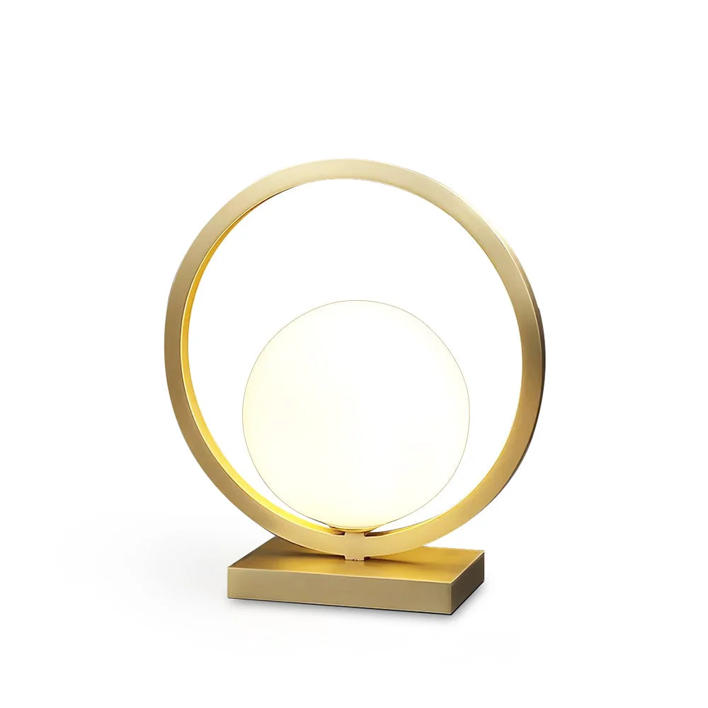 Expertly Made Lunar Brass Table Lamp Solid