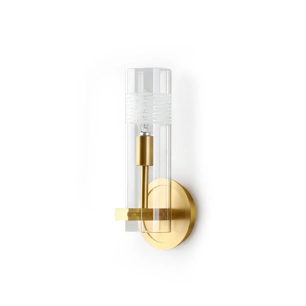 First-Class Glass Candlestick Wall Lamp User-Friendly