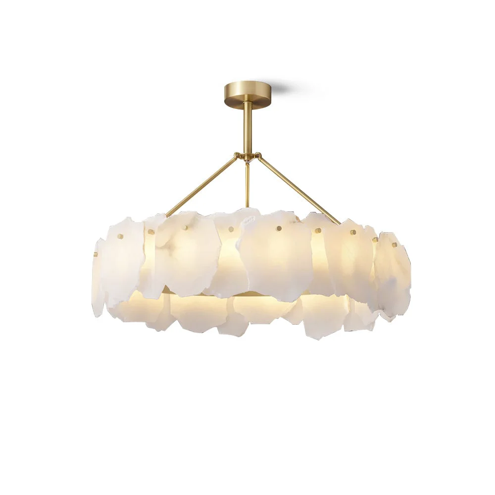 Artisan Burton Alabaster Chandelier Unique