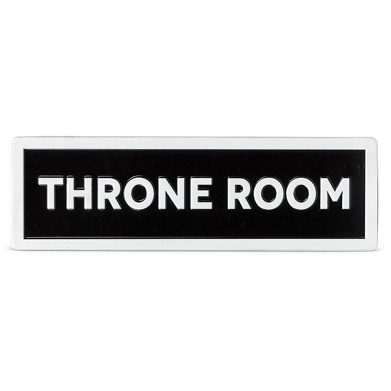 Fine Crafted Throne Room Rectangle Sign 12.5 Practical