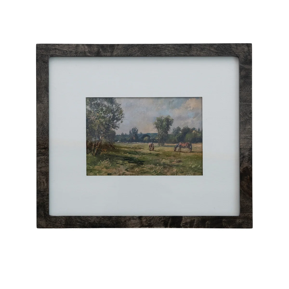 Clean Wall Photo 5 x 7 Frame with White Mat Black Durable