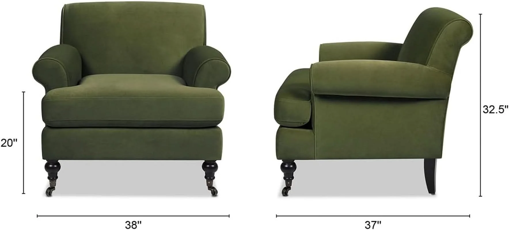 Exclusive Large Upholstered Living Room Accent Chair Comfort Casual