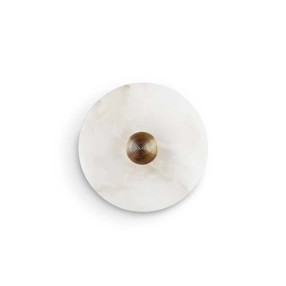 Effective Round Alabaster Wall Lamp User-Friendly