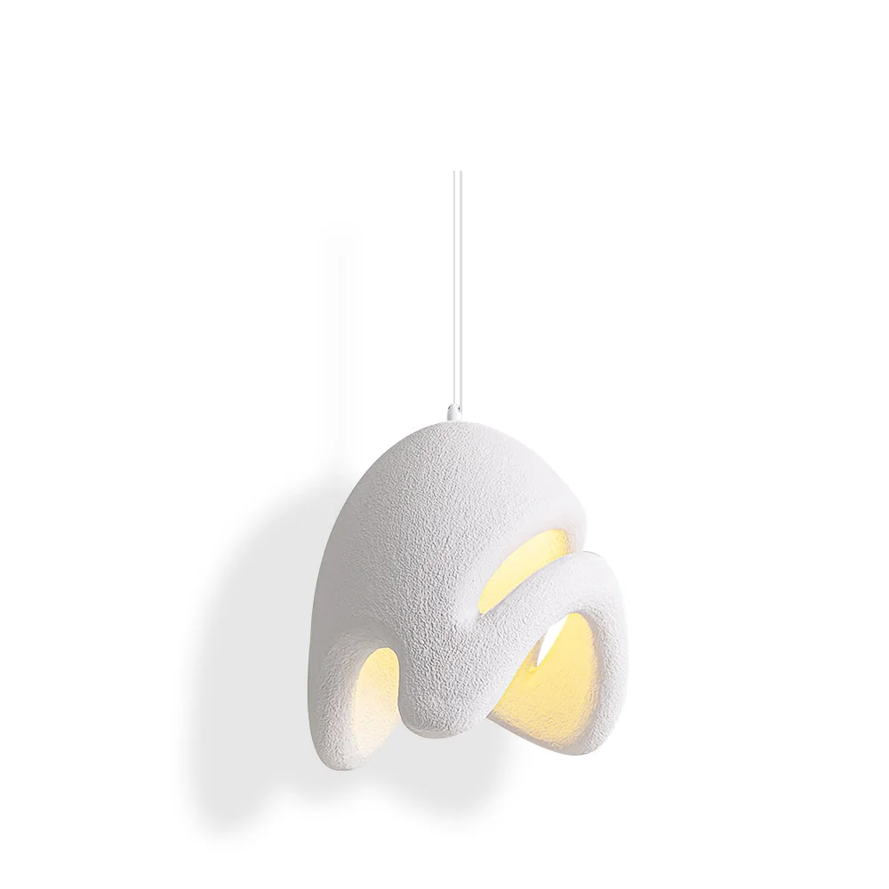 Comfortable Wabi Sabi Resin Pendant Lamp Contemporary