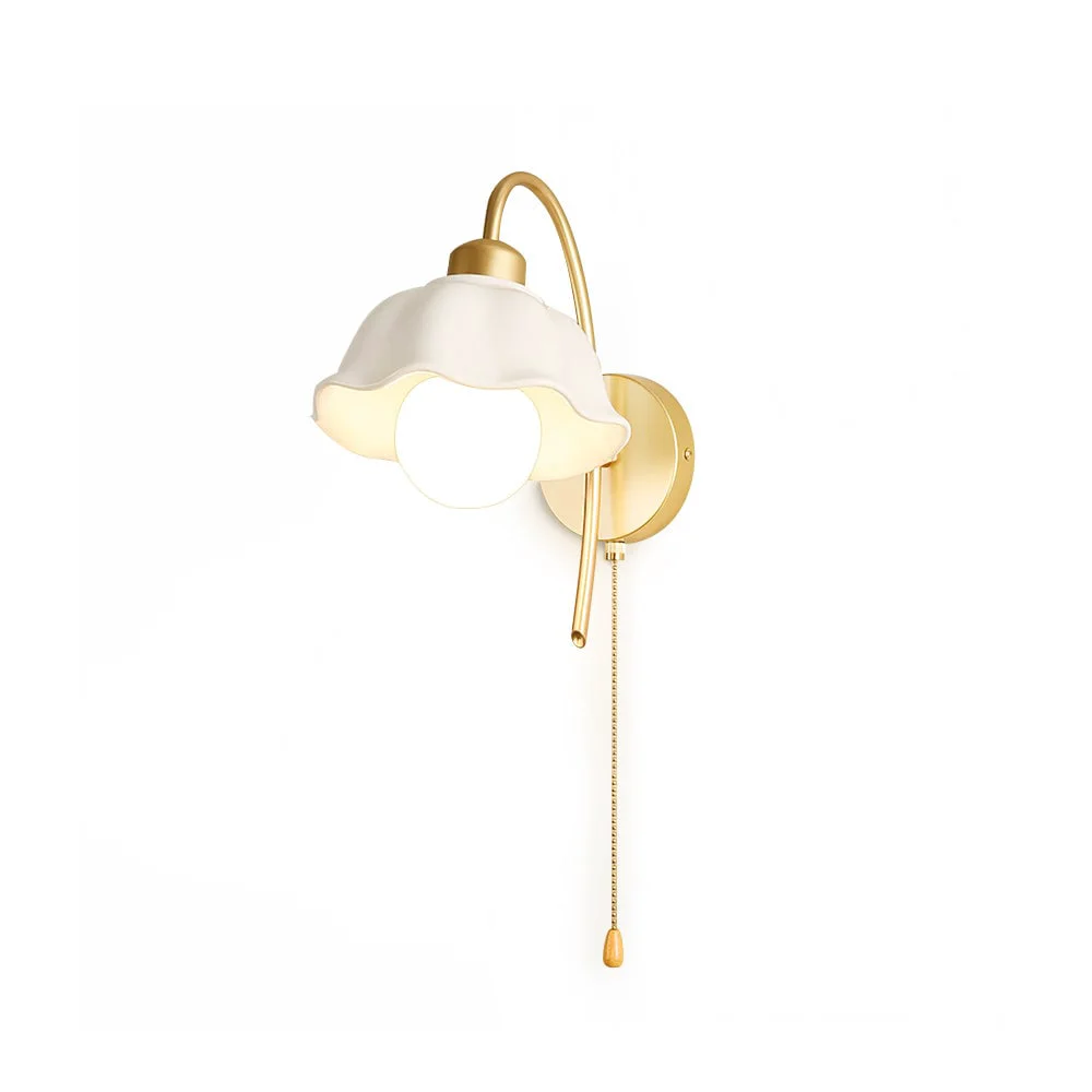 Original Flower Ceramic Wall Lamp Refined