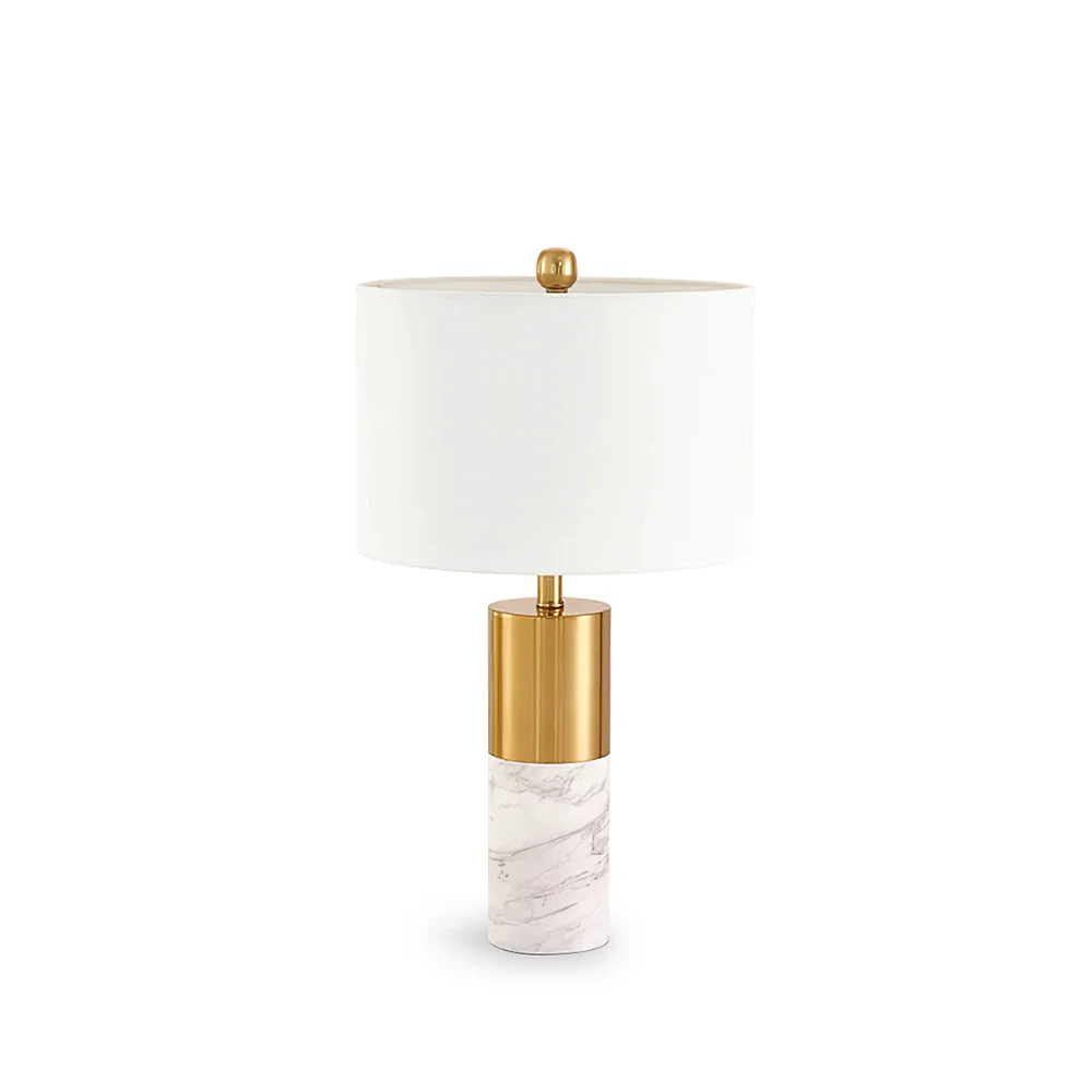 Sustainable Cairo Marble Table Lamp Detailed