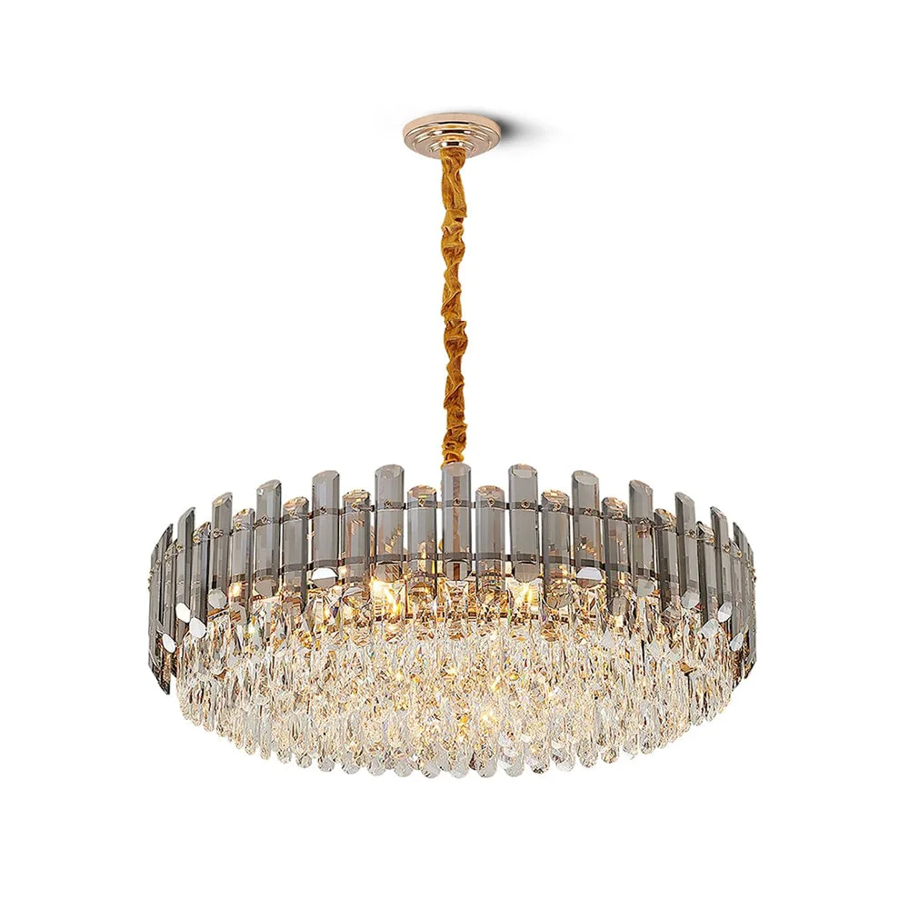 Contemporary Modern Crystal Tier Chandelier World-Class