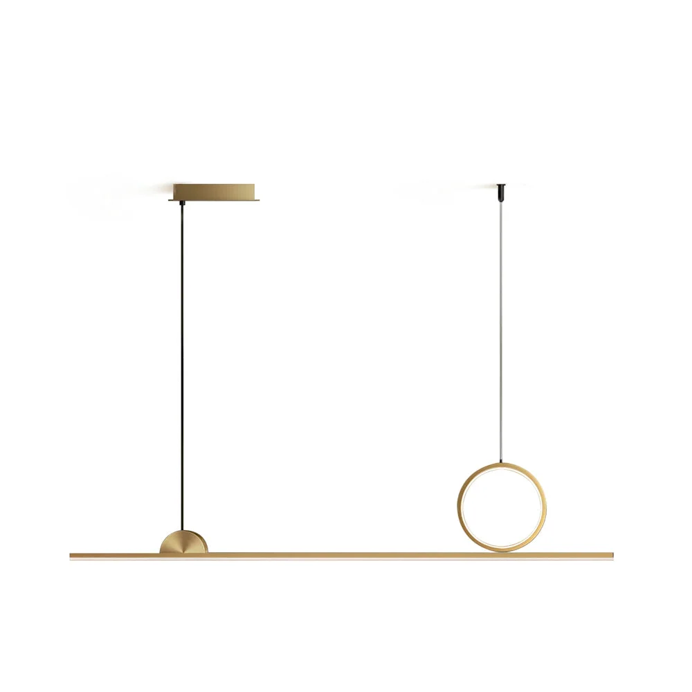 Relaxed Circle Linear Pendant Lamp Smart