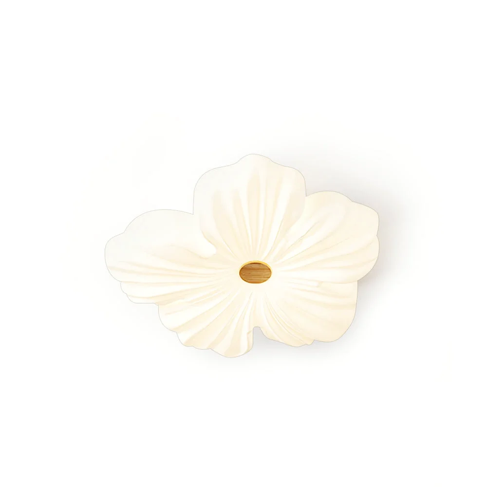 Detailed Cream Flower Ceiling Lamp Secure