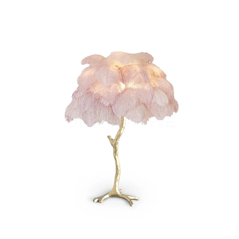 Reliable Ostrich Feather Table Lamp Official