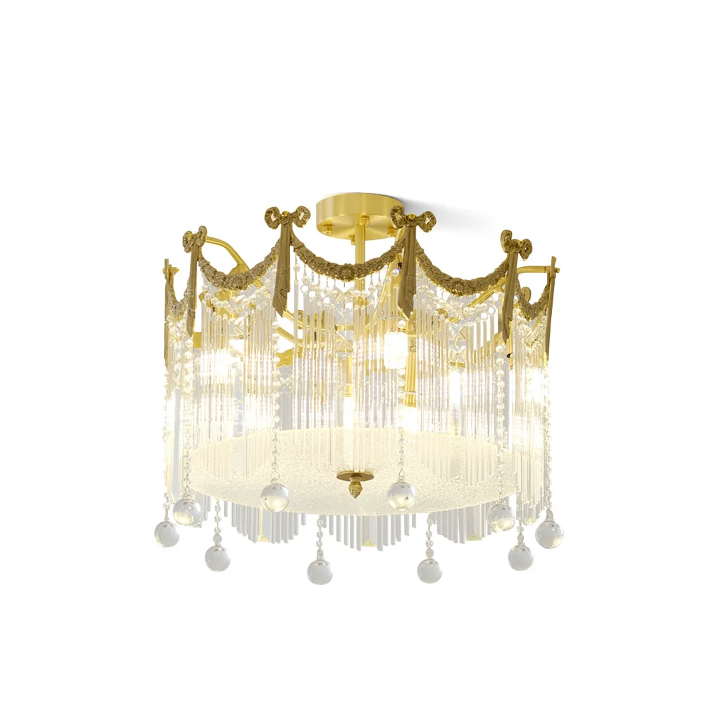 Smooth Palace Water Drop Ceiling Lamp Detailed