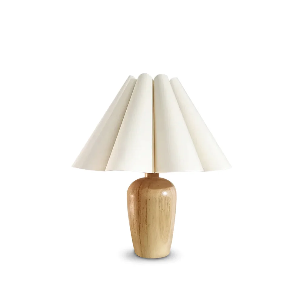 Specialty Vintage Fluted Beige Table Lamp Environmentally Friendly