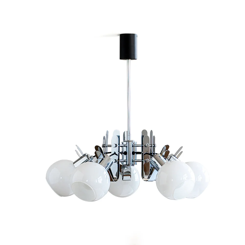 Pure Geometrical Glass Chandelier Elegant