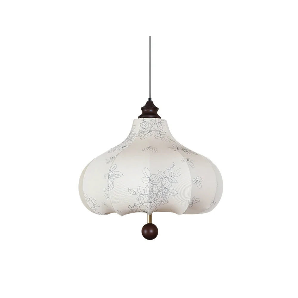 Modern Chestnut Fabric Pendant Lamp Optimized
