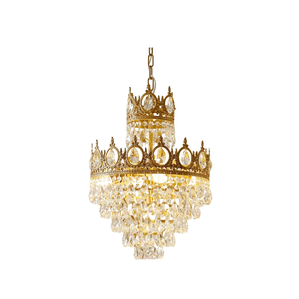 Organic Linfort Brass Chandelier Pure