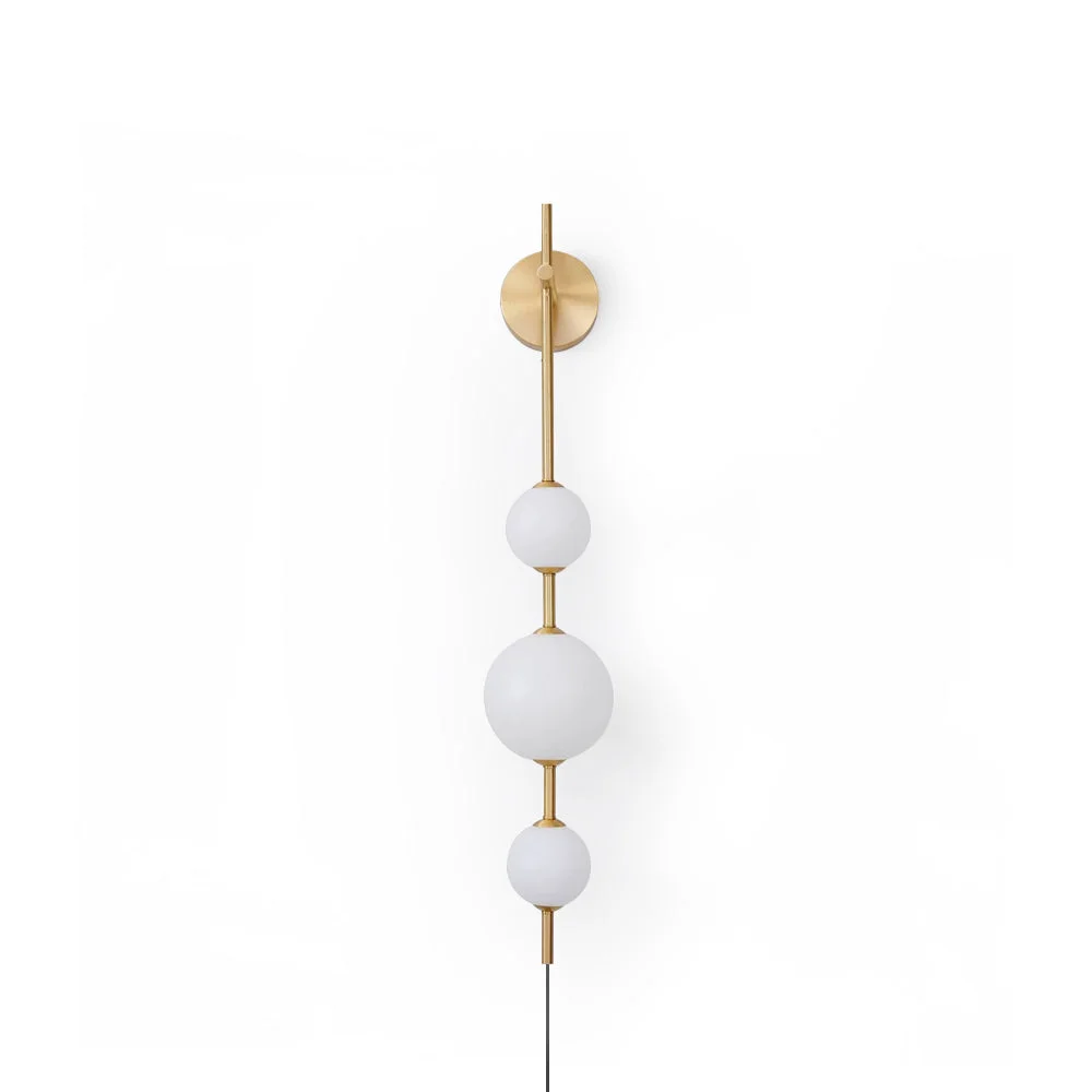 Contemporary Vertical Globe Plug In Wall Lamp Trusted