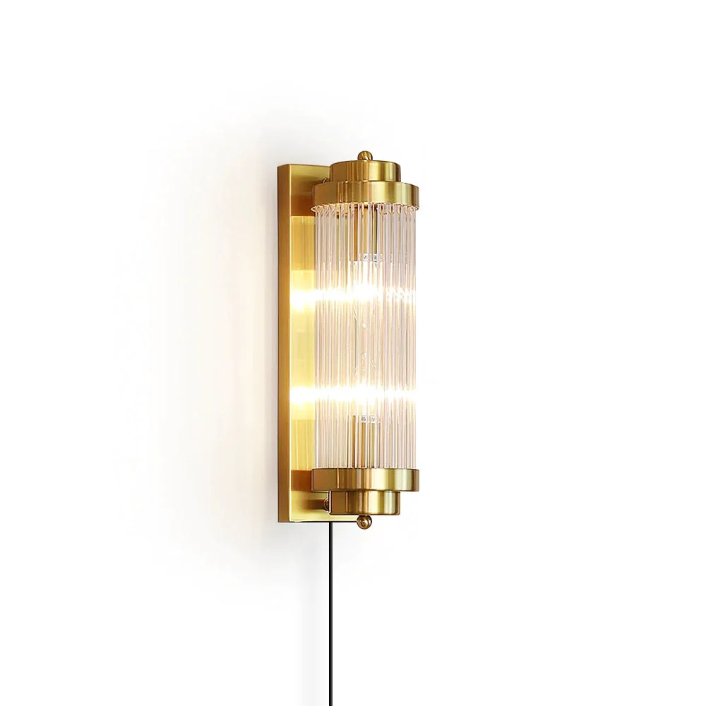 Recyclable Pillar Offset Plug In Wall Lamp Professional