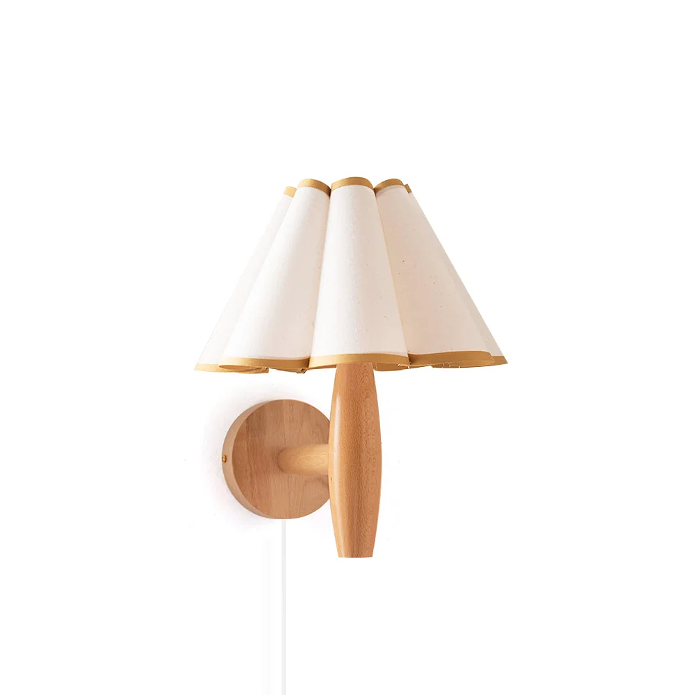 Professional Vintage Fluted Plug In Wall Lamp High-End