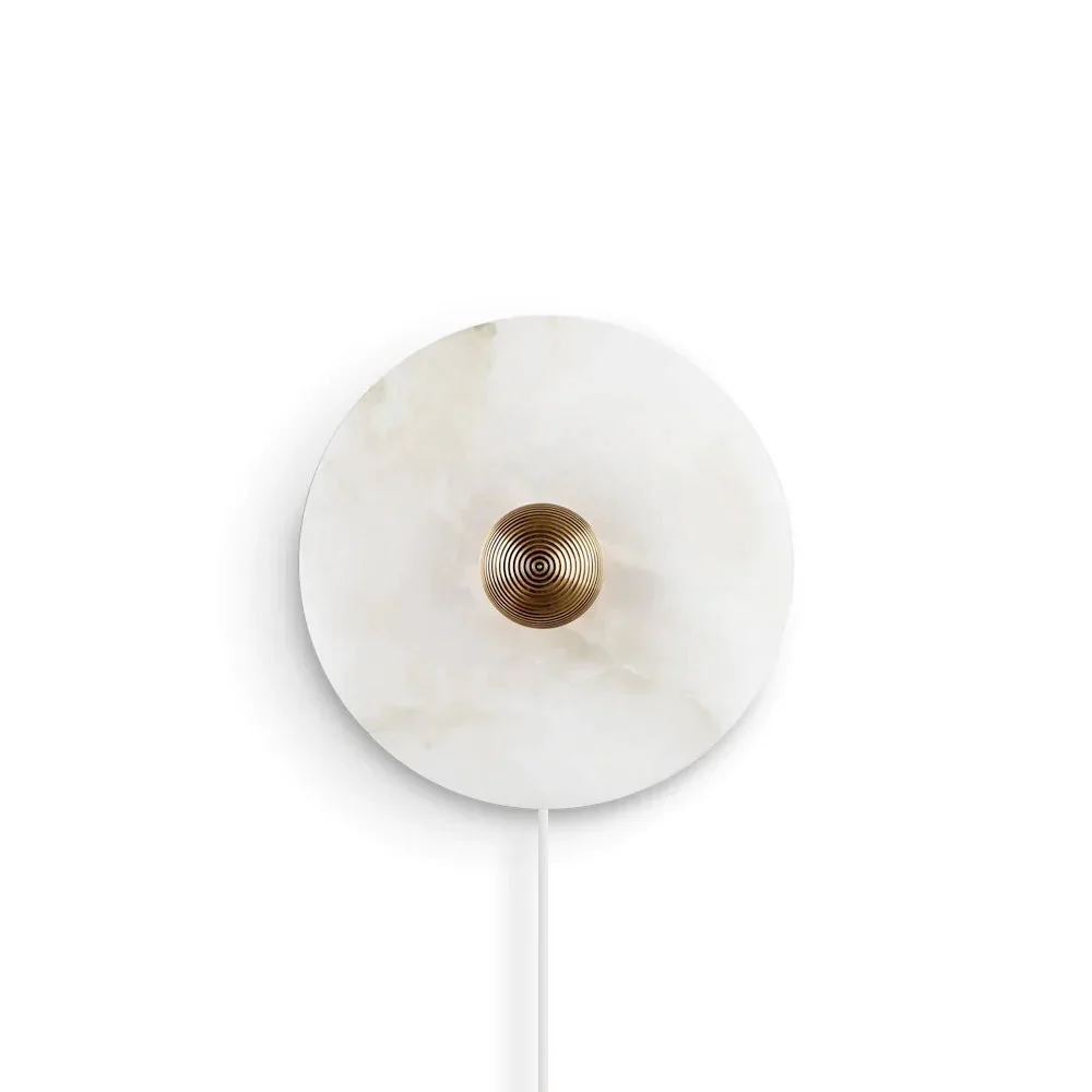 Top-Quality Round Alabaster Plug In Wall Lamp Dependable