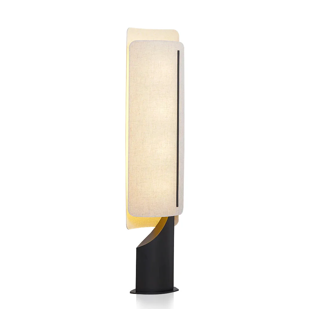 Powerful Barrier Linen Floor Lamp Relaxed