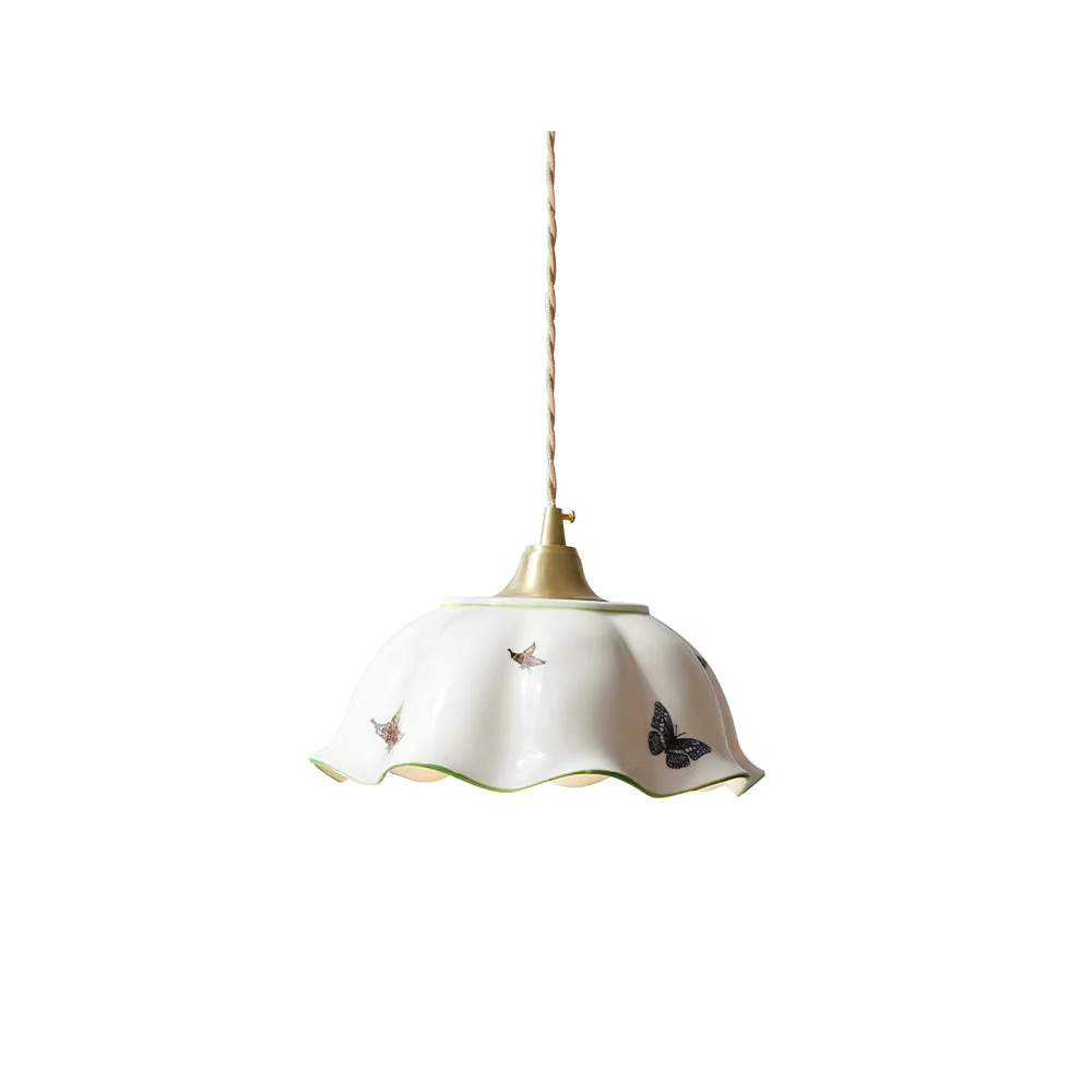 Casual Butterfly Ceramic Pendant Lamp Original Design
