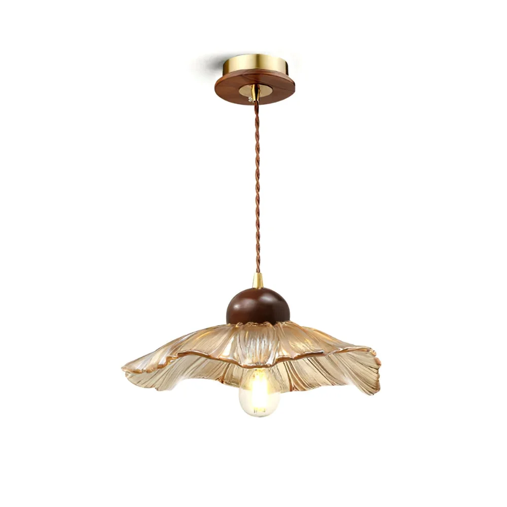 Advanced Scalloped Floral Pendant Lamp High-Performance