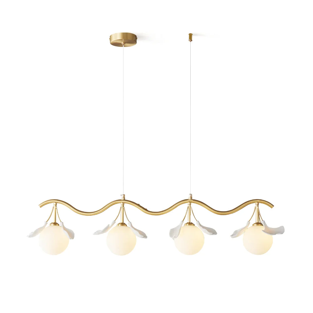 Certified Allanie Gingko Long Chandelier Long-Lasting